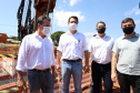 As obras de modernização do Trevo Gauchão, em Umuarama, chegaram a um terço de execução. O governador Carlos Massa Ratinho Junior vistoriou nesta quinta-feira (04) o projeto que vai resolver um dos principais gargalos logísticos do Noroeste paranaense. - Umuarama, 04/11/2021 - Foto:  Ari Dias/AEN