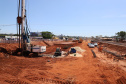 As obras de modernização do Trevo Gauchão, em Umuarama, chegaram a um terço de execução. O governador Carlos Massa Ratinho Junior vistoriou nesta quinta-feira (04) o projeto que vai resolver um dos principais gargalos logísticos do Noroeste paranaense. - Umuarama, 04/11/2021 - Foto:  Ari Dias/AEN