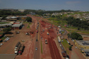 As obras de modernização do Trevo Gauchão, em Umuarama, chegaram a um terço de execução. O governador Carlos Massa Ratinho Junior vistoriou nesta quinta-feira (04) o projeto que vai resolver um dos principais gargalos logísticos do Noroeste paranaense.  Foto: Alessandro Vieira/SEDEST