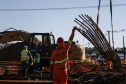 As obras de modernização do Trevo Gauchão, em Umuarama, chegaram a um terço de execução. O governador Carlos Massa Ratinho Junior vistoriou nesta quinta-feira (04) o projeto que vai resolver um dos principais gargalos logísticos do Noroeste paranaense.  Foto: Jonathan Campos/AEN