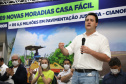 O governador Carlos Massa Ratinho Junior confirmou nesta quinta-feira (04) uma série de investimentos para Cianorte, na Região Noroeste. Foto: Ari Dias/AEN