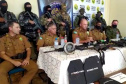 A Polícia Militar frustrou uma tentativa de roubo a duas agências bancárias na cidade de Três Barras do Paraná, no Oeste, na madrugada desta quinta-feira (04). A resposta rápida envolveu uma complexa operação de inteligência que envolveu unidades da região e de Curitiba. - Curitiba, 04/11/2021 - Foto: SESP-PR