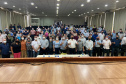 O secretário de Estado da Saúde, Beto Preto, assinou nesta sexta-feira (5) a autorização para o aumento no repasse de custeio ao Hospital Moacir Micheletto, em Assis Chateaubriand, logo após a visita na unidade. - Assis Chateaubriand, 05/11/2021 - Foto: Andressa Desyreé / Sesa