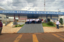 O secretário de Estado da Saúde, Beto Preto, assinou nesta sexta-feira (5) a autorização para o aumento no repasse de custeio ao Hospital Moacir Micheletto, em Assis Chateaubriand, logo após a visita na unidade. - Assis Chateaubriand, 05/11/2021 - Foto: Andressa Desyreé / Sesa