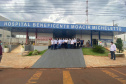 O secretário de Estado da Saúde, Beto Preto, assinou nesta sexta-feira (5) a autorização para o aumento no repasse de custeio ao Hospital Moacir Micheletto, em Assis Chateaubriand, logo após a visita na unidade. - Assis Chateaubriand, 05/11/2021 - Foto: Andressa Desyreé / Sesa