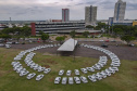 Governador Carlos Massa Ratinho Junior entrega 69 veículos para os 25 municípios da 10ª Regional de Saúde, em Cascavel. Carros serão usados para reforçar estratégia de Saúde da Família, com atendimentos domiciliares realizados pelos municípios. -  Cascavel, 05/11/2021 - Foto Gilson Abreu/AEN