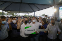 Governador Carlos Massa Ratinho Junior entrega 69 veículos para os 25 municípios da 10ª Regional de Saúde, em Cascavel. Carros serão usados para reforçar estratégia de Saúde da Família, com atendimentos domiciliares realizados pelos municípios. - Cascavel, 05/11/2021 - Foto Gilson Abreu/AEN