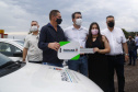 Governador Carlos Massa Ratinho Junior entrega 69 veículos para os 25 municípios da 10ª Regional de Saúde, em Cascavel. Carros serão usados para reforçar estratégia de Saúde da Família, com atendimentos domiciliares realizados pelos municípios. - Cascavel, 05/11/2021 - Foto Gilson Abreu/AEN