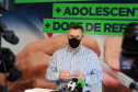 O Paraná recebeu nesta segunda-feira (8) mais 161.460 imunizantes da Pfizer/BioNTech. A nova remessa ainda aguarda a divulgação do informe técnico do Governo Federal e, por isso, ainda não tem público-alvo definido. - Curitiba, 08/11/2021 - Foto: Américo Antonio/SESA