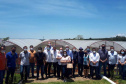 Entrega de pavimentação de estrada rural e de máquinas, caminhão e equipamentos para cooperativas de agricultura familiar, inauguração de cozinha comunitária. Estas foram algumas das ações dos secretários estaduais da Agricultura e do Abastecimento, Norberto Ortigara, e do Planejamento e Projetos Estruturantes, Valdemar Bernardo Jorge, na semana passada na região do Norte Pioneiro. - Curitiba, 08/11/2021 - Foto: SEAB