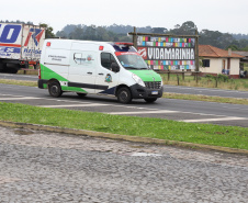 O governador Carlos Massa Ratinho Junior e secretários de Estado apresentam nesta sexta-feira (26), em conjunto com a Polícia Rodoviária Federal, detalhes do plano de operação para o fim da concessão das rodovias paranaenses, que ocorre neste final de semana.  - 26/11/2021