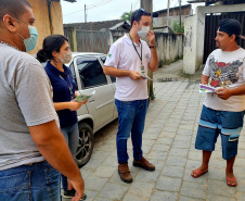 Portos do Paraná coordena ação de educação ambiental em Paranaguá. Foto: Portos do Paraná
