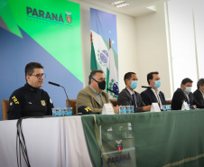 O governador Carlos Massa Ratinho Junior e secretários de Estado apresentam nesta sexta-feira (26), em conjunto com a Polícia Rodoviária Federal, detalhes do plano de operação para o fim da concessão das rodovias paranaenses, que ocorre neste final de semana. Na foto, diretor-geral do Departamento de Estradas de Rodagem do Paraná, Fernando Furiatti    - 26/11/2021 - Foto: Geraldo Bubniak/AEN