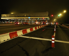 Encerramento dos atuais contratos de concessão de rodovias no Paraná. Abertura das catracas da praça de pedágio da Ecovia, na BR-277, em São José dos Pinhais, ocorrida à 0h00 deste domingo. - Curitiba, 28/11/2021 - Foto: Ari Dias/AEN