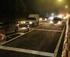 Encerramento dos atuais contratos de concessão de rodovias no Paraná. Abertura das catracas da praça de pedágio da Ecovia, na BR-277, em São José dos Pinhais, ocorrida à 0h00 deste domingo. - Curitiba, 28/11/2021 - Foto: Ari Dias/AEN