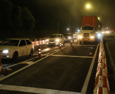 Encerramento dos atuais contratos de concessão de rodovias no Paraná. Abertura das catracas da praça de pedágio da Ecovia, na BR-277, em São José dos Pinhais, ocorrida à 0h00 deste domingo. - Curitiba, 28/11/2021 - Foto: Ari Dias/AEN