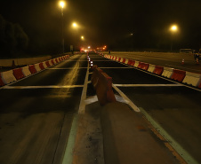 Encerramento dos atuais contratos de concessão de rodovias no Paraná. Abertura das catracas da praça de pedágio da Ecovia, na BR-277, em São José dos Pinhais, ocorrida à 0h00 deste domingo. - Curitiba, 28/11/2021 - Foto: Ari Dias/AEN