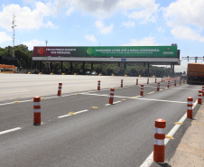 Encerramento dos atuais contratos de concessão de rodovias no Paraná. Abertura das catracas da praça de pedágio da Ecovia, na BR-277, em São José dos Pinhais, ocorrida à 0h00 deste domingo. - Curitiba, 28/11/2021 - Foto: Ari Dias/AEN