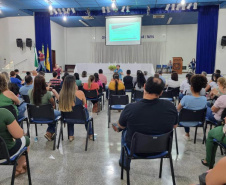 Desde segunda-feira (22), o programa PlanificaSUS teve a adesão formalizada de 115 municípios do Estado e de todos os consórcios da macrorregião Noroeste. Um a um, prefeitos e secretários municipais das Regionais de Saúde assinaram o termo de participação no projeto. - Curitiba, 25/11/2021 - Foto: Maria Sezineide Cavalcante de Melo - 11RS