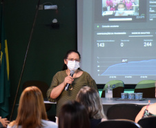 O secretário de Estado da Saúde, Beto Preto, acompanhou o encerramento do ano letivo do curso Técnico em Enfermagem da Escola de Saúde Pública. - Curitiba, 23/11/2021 - Foto: Américo Antonio/SESA