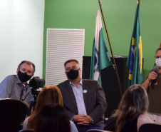 O secretário de Estado da Saúde, Beto Preto, acompanhou o encerramento do ano letivo do curso Técnico em Enfermagem da Escola de Saúde Pública. - Curitiba, 23/11/2021 - Foto: Américo Antonio/SESA