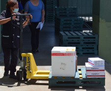 Estado distribui mais 474 mil vacinas contra a Covid-19 . Foto: Américo Antonio/SESA