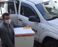 Estado distribui mais 474 mil vacinas contra a Covid-19 . Foto: Américo Antonio/SESA