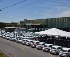 Estado entrega 108 veículos para municípios da Região Metropolitana de Curitiba