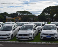 Estado entrega 26 veículos à Regional de Saúde de Cianorte e assina convênio de R$ 5,1 milhões