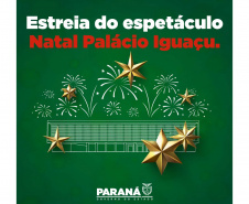 Natal do Palácio Iguaçu terá espetáculo musical, projeções 3D e fogos de artifício