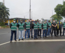 O Departamento de Estradas de Rodagem do Paraná (DER/PR) está ingressando na Justiça Federal com pedido de liminar em Ação Civil Pública para obrigar as concessionárias de pedágio do anel de integração a implantar a canalização do tráfego e reforço de sinalização nas praças de pedágio, a fim de garantir a transposição livre e segura dos usuários, com o encerramento dos contratos. -  Curitiba, 22/11/2021 - Foto: DER