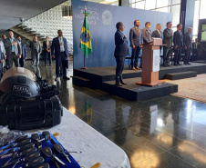 Paraná é contemplado com R$ 12,1 milhões em viaturas, capacetes e acessórios do Ministério da Justiça e Segurança Pública - Brasília, 25/11/2021 - Foto: SESP-PR