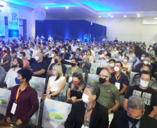 Abertura oficial da III International Fish Congress & Fish Expo Brasil 2021, que se realiza até sexta-feira (26) em Foz do Iguaçu. Foto:SEAB