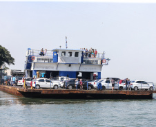 Fiscalização da travessia do Ferry Boat em Guaratuba durante a operação verão 2022