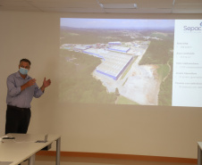 O vice-governador Darci Piana visita a Escola Especial Raio de Luz e a empresa Sepac em Mallet, nesta quarta-feira (1)