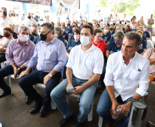 O governador Carlos Massa Ratinho Junior inaugurou nesta sexta-feira (17) o novo Hospital Juarez Barreto, no município de Faxinal, no Vale do Ivaí, após obras de ampliação. - Faxinal, 17/12/2021 - Foto: Ari Dias