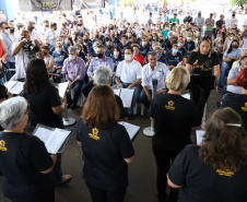 O governador Carlos Massa Ratinho Junior inaugurou nesta sexta-feira (17) o novo Hospital Juarez Barreto, no município de Faxinal, no Vale do Ivaí, após obras de ampliação. - Faxinal, 17/12/2021 - Foto: Ari Dias