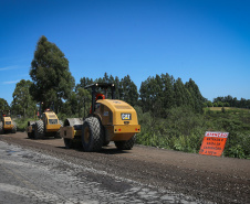 Pavimentação em concreto ca PRC-280 avança 1 Km por dia.