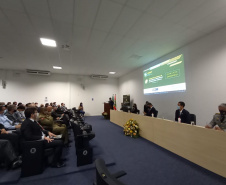 O Secretário da Segurança Pública do Paraná, Romulo Marinho Soares, participou nesta quarta-feira (08/11) do I Encontro Nacional de Gestores de Estatística de Segurança Pública. - Florianópolis, 09/12/2021