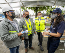 Porto em Ação presta serviços a mais de 200 caminhoneiros no Pátio de TriagemPorto em Ação presta serviços a mais de 200 caminhoneiros no Pátio de Triagem