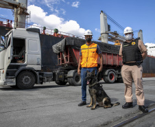 Guarda Portuária do Paraná é pioneira na utilização de cães de faro