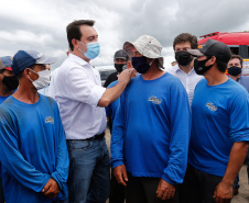 O governador Carlos Massa Ratinho Junior assina nesta quinta-feira (16) a ordem de serviço das obras de duplicação da PR-445, entre Londrina e Mauá da Serra, na região Norte. - Tamarana, 16/12/2021