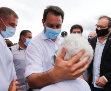 O governador Carlos Massa Ratinho Junior assina nesta quinta-feira (16) a ordem de serviço das obras de duplicação da PR-445, entre Londrina e Mauá da Serra, na região Norte. - Tamarana, 16/12/2021