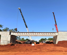 Obras da Ponte da Integração Brasil-Paraguai atingem 74,5% de execução