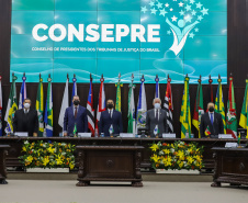 O vice governador Darci Piana participa  nesta segunda-feira  (10), da posse do desembargador José Laurindo na presidência  do Conselho dos Presidentes dos Tribunais de Justiça.   Curitiba, 10/01/2022 -  Foto: Geraldo Bubniak/AEN