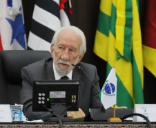 O vice governador Darci Piana participa  nesta segunda-feira  (10), da posse do desembargador José Laurindo na presidência  do Conselho dos Presidentes dos Tribunais de Justiça.   Curitiba, 10/01/2022 -  Foto: Geraldo Bubniak/AEN