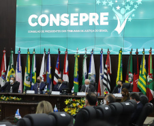 O vice governador Darci Piana participa  nesta segunda-feira  (10), da posse do desembargador José Laurindo na presidência  do Conselho dos Presidentes dos Tribunais de Justiça.   Curitiba, 10/01/2022 -  Foto: Geraldo Bubniak/AEN