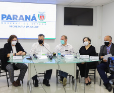 Coletiva de Imprensa com o Secretario de Saude, Beto Preto e com Nestor Werner Diretor Geral SESA