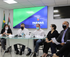 Coletiva com o Secretario de Estado da Saude, Beto Preto