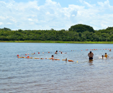 Corpo de Bombeiros alerta para risco de ataques de piranhas nas praias de águas doces do Oeste